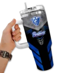 customized georgia state panthers arrow armor blue black curved tumbler best selling.webp