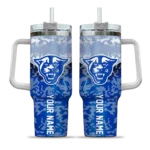 customized georgia state panthers chevron stripe blue curved tumbler best selling.webp