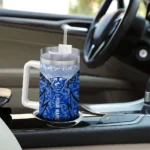 customized georgia state panthers chevron stripe blue curved tumbler best selling.webp