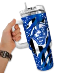 customized georgia state panthers claw cut blue black curved tumbler best selling.webp