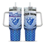 customized georgia state panthers hex texture blue curved tumbler best selling.webp