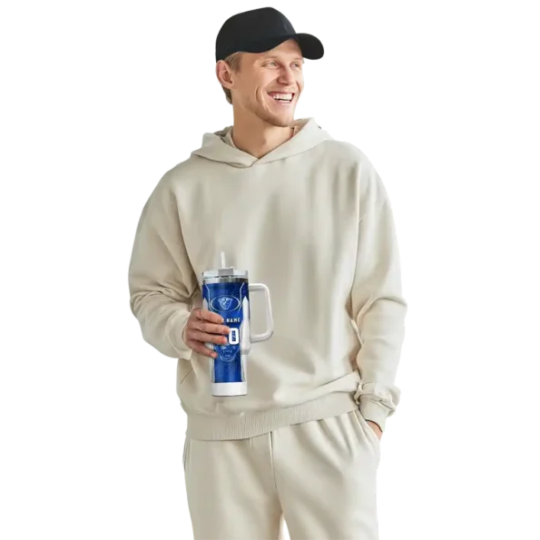 customized georgia state panthers hexagon armor blue curved tumbler top rated.webp