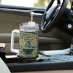 customized georgia tech yellow jackets honey streaks gold curved tumbler best selling.webp