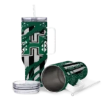 customized hawaii rainbow warriors claw cut green black curved tumbler best selling.webp