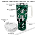 customized hawaii rainbow warriors claw cut green black curved tumbler best selling.webp