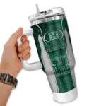 customized hawaii rainbow warriors hexagon armor green curved tumbler best selling.webp