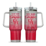 customized houston cougars gradient dots red curved tumbler best selling.webp