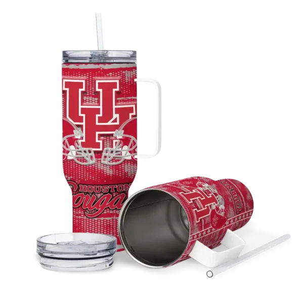 customized houston cougars honey streaks red curved tumbler high quality.webp