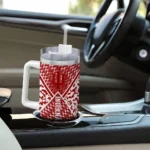 customized indiana hoosiers chevron angle red curved tumbler best selling.webp