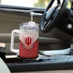 customized indiana hoosiers hex texture red curved tumbler best selling.webp