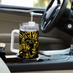 customized iowa hawkeyes burst swirl black curved tumbler best selling.webp