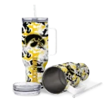 customized iowa hawkeyes camo mashup black white curved tumbler best selling.webp