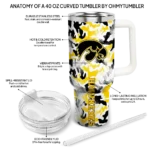 customized iowa hawkeyes camo mashup black white curved tumbler best selling.webp
