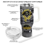 customized iowa hawkeyes superman shield black gray curved tumbler best selling.webp