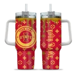 customized iowa state cyclones bullseye drips red curved tumbler best selling.webp