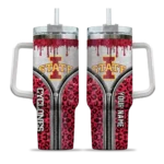 customized iowa state cyclones leopard zipper red curved tumbler best selling.webp
