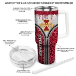 customized iowa state cyclones leopard zipper red curved tumbler best selling.webp