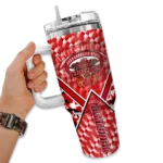 customized jacksonville state gamecocks chevron angle red curved tumbler best selling.webp