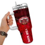 customized jacksonville state gamecocks chevron stripe red curved tumbler best selling.webp