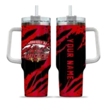 customized jacksonville state gamecocks claw cut red black curved tumbler best selling.webp
