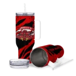 customized jacksonville state gamecocks claw cut red black curved tumbler best selling.webp