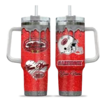 customized jacksonville state gamecocks heart helmet motif red curved tumbler best selling.webp