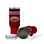 customized jacksonville state gamecocks hex texture red curved tumbler best selling.webp