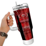 customized jacksonville state gamecocks hexagon armor red curved tumbler best selling.webp