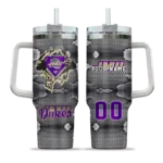 customized james madison dukes superman shield purple gray curved tumbler best selling.webp