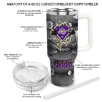 customized james madison dukes superman shield purple gray curved tumbler best selling.webp