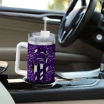customized kansas state wildcats claw cut purple black curved tumbler best selling.webp
