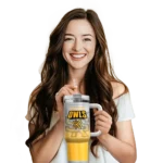 customized kennesaw state owls gradient dots gold curved tumbler best selling.webp