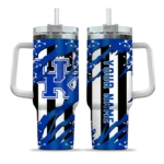 customized kentucky wildcats claw cut blue black curved tumbler best selling.webp