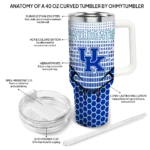 customized kentucky wildcats hex texture blue curved tumbler best selling.webp