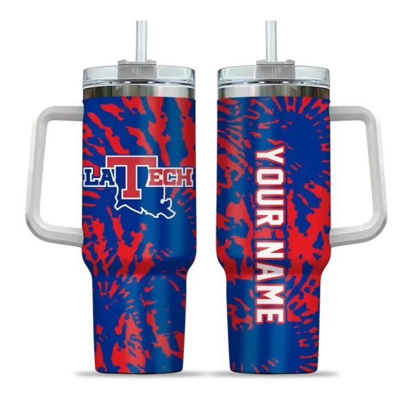 customized la tech burst swirl blue curved tumbler best selling.webp