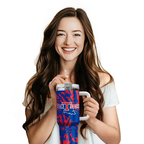 customized la tech burst swirl blue curved tumbler premium grade.webp
