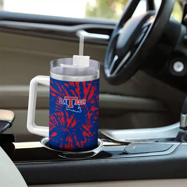 customized la tech burst swirl blue curved tumbler trendy.webp
