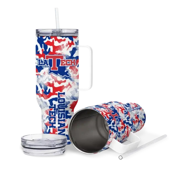 customized la tech camo mashup blue white curved tumbler high quality.webp