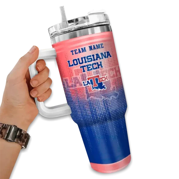 customized la tech gradient dots blue curved tumbler fashion forward.webp