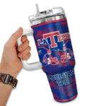 customized la tech honey streaks blue curved tumbler best selling.webp