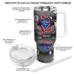 customized la tech superman shield blue gray curved tumbler best selling.webp