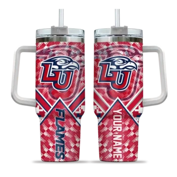 customized liberty flames chevron angle red curved tumbler best selling.webp