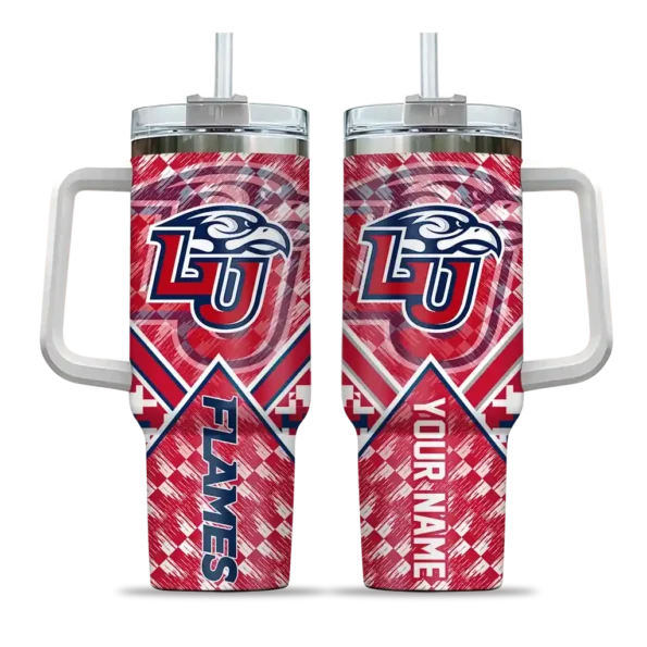 customized liberty flames chevron angle red curved tumbler best selling.webp