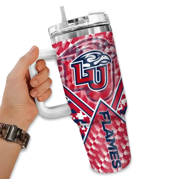 customized liberty flames chevron angle red curved tumbler fashion forward.webp