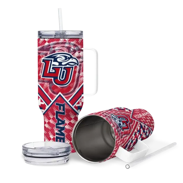 customized liberty flames chevron angle red curved tumbler high quality.webp