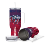 customized liberty flames chevron stripe red curved tumbler best selling.webp