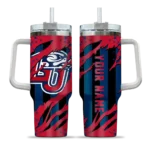 customized liberty flames claw cut red black curved tumbler best selling.webp