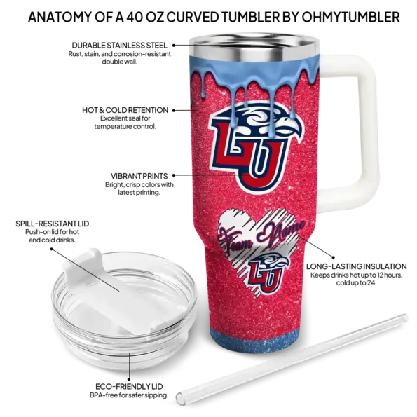 customized liberty flames heart helmet motif red curved tumbler new arrival.webp