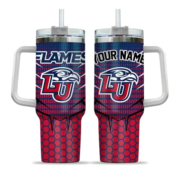 customized liberty flames hex texture red curved tumbler best selling.webp