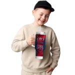 customized liberty flames hexagon armor red curved tumbler best selling.webp